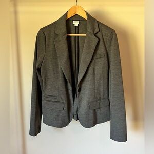 Gray Blazer with Shoulder Pads